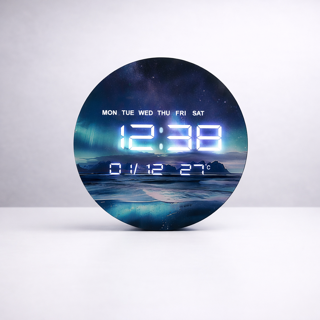 Bigsmall Northern Lights Clock