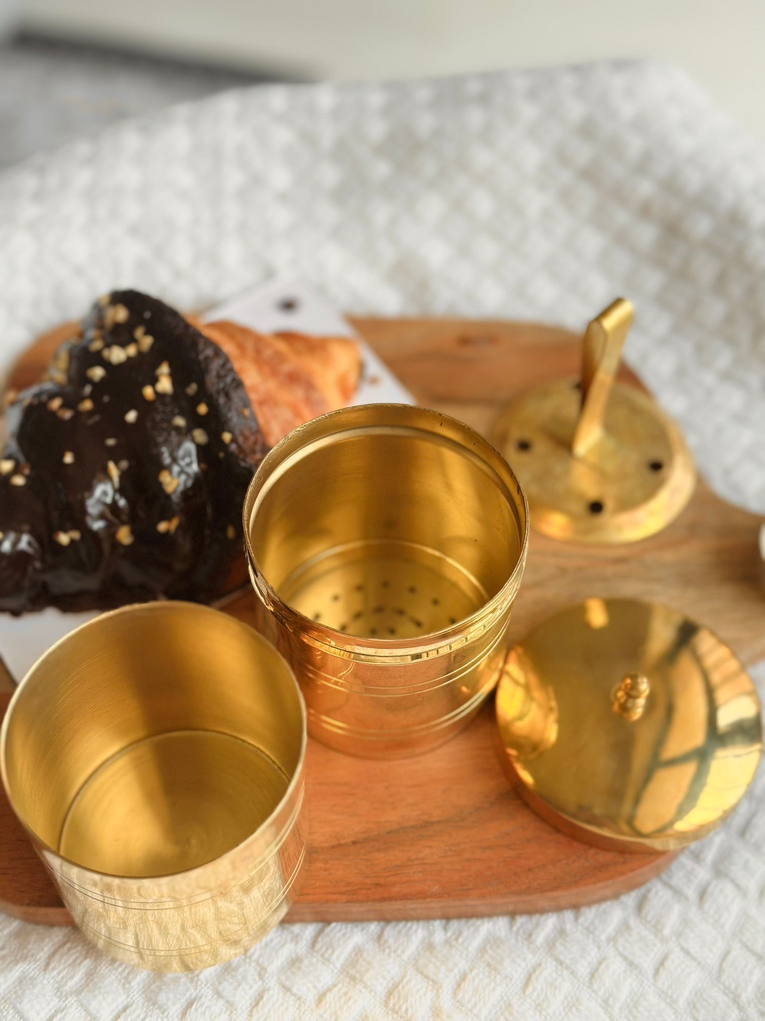 Heritage Brass Coffee Filter | Pre-Designed | Coffee Gift India