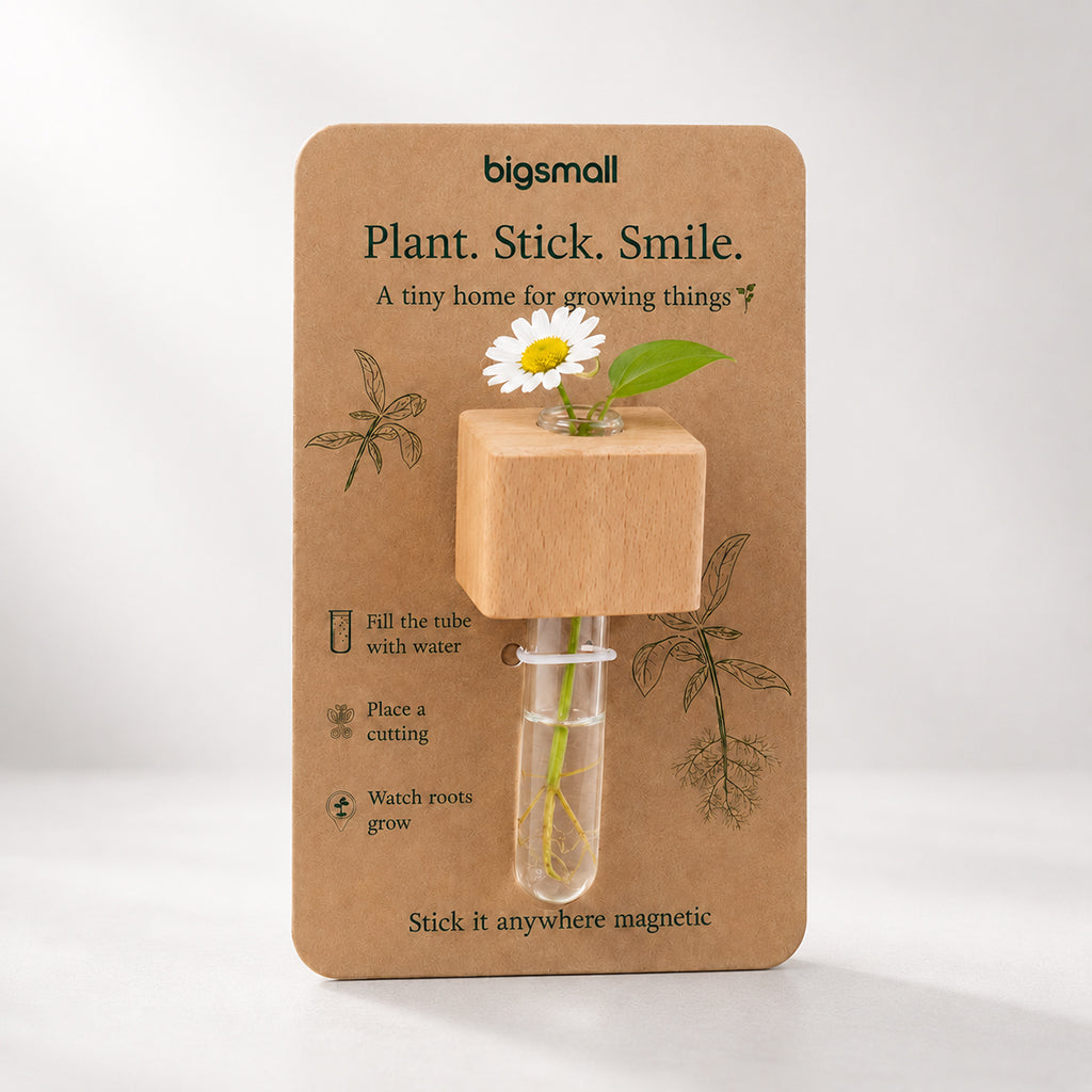 Wooden Planter Fridge Magnets